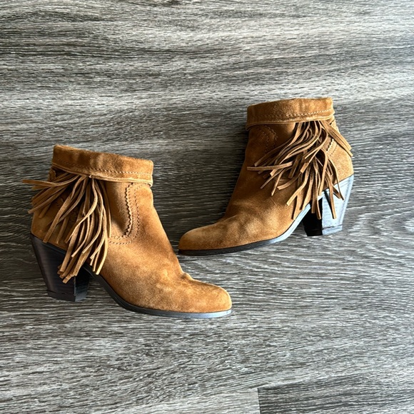 Sam Edelman Louie Fringe Booties - Picture 1 of 7